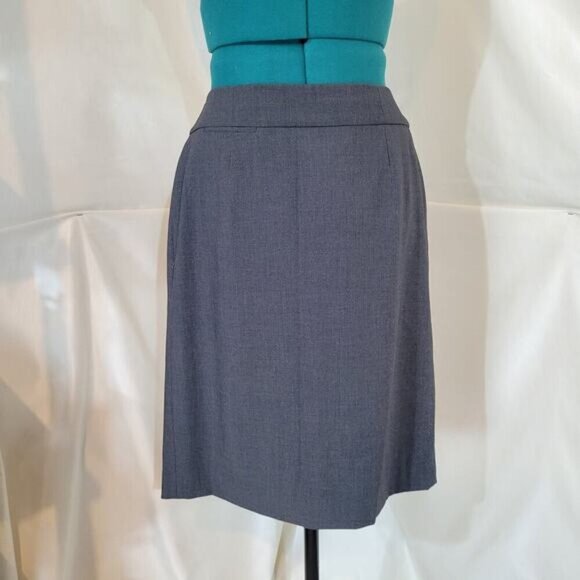 Calvin Klein Gray Pencil Skirt - Size 8 - Picture 1 of 7